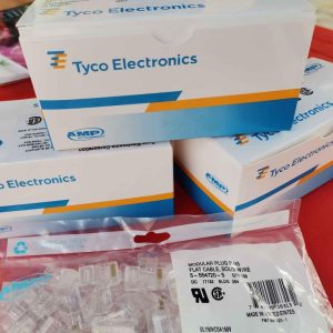 Conectores Amp Rj45 caja x 100 conectores. DESDE.